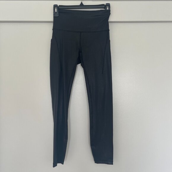 lululemon athletica High-Rise Tights in shiny black - Picture 4 of 5